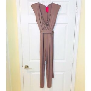 TAUPE RESORT JUMPSUIT